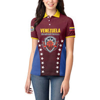 Venezuela Basketball Custom Women Polo Shirt La Vinotinto de las alturas