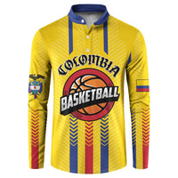 Colombia Basketball Custom Button Sweatshirt Vamos Colombiana