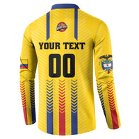 Colombia Basketball Custom Button Sweatshirt Vamos Colombiana