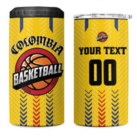 Colombia Basketball Custom 4 in 1 Can Cooler Tumbler Vamos Colombiana
