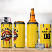 Colombia Basketball Custom 4 in 1 Can Cooler Tumbler Vamos Colombiana