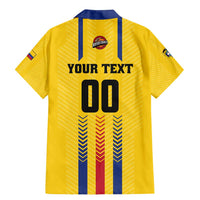 Colombia Basketball Custom Family Matching Mermaid Dress and Hawaiian Shirt Vamos Colombiana