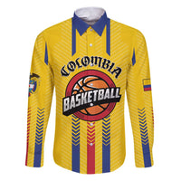 Colombia Basketball Custom Family Matching Puletasi and Hawaiian Shirt Vamos Colombiana