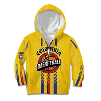 Colombia Basketball Custom Kid Hoodie Vamos Colombiana