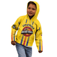 Colombia Basketball Custom Kid Hoodie Vamos Colombiana