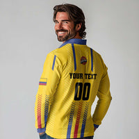 Colombia Basketball Custom Long Sleeve Polo Shirt Vamos Colombiana
