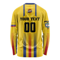 Colombia Basketball Custom Long Sleeve Shirt Vamos Colombiana