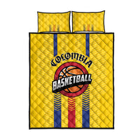Colombia Basketball Quilt Bed Set Vamos Colombiana