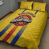 Colombia Basketball Quilt Bed Set Vamos Colombiana
