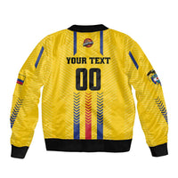 Colombia Basketball Custom Sleeve Zip Bomber Jacket Vamos Colombiana