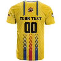 Colombia Basketball Custom T Shirt Vamos Colombiana