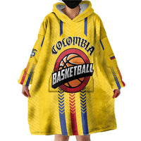 Colombia Basketball Custom Wearable Blanket Hoodie Vamos Colombiana