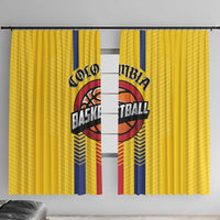Colombia Basketball Window Curtain Vamos Colombiana