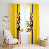 Colombia Basketball Window Curtain Vamos Colombiana