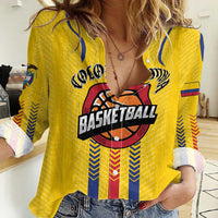Colombia Basketball Custom Women Casual Shirt Vamos Colombiana