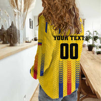 Colombia Basketball Custom Women Casual Shirt Vamos Colombiana