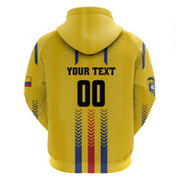 Colombia Basketball Custom Zip Hoodie Vamos Colombiana