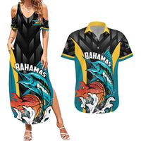 Bahamas Basketball Custom Couples Matching Summer Maxi Dress and Hawaiian Shirt Team Bahamas Come On