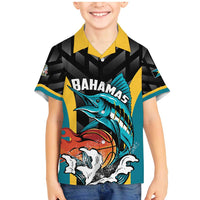 Bahamas Basketball Custom Family Matching Mermaid Dress and Hawaiian Shirt Team Bahamas Come On