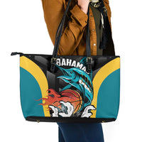 Bahamas Basketball Leather Tote Bag Team Bahamas Come On