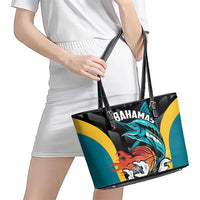 Bahamas Basketball Leather Tote Bag Team Bahamas Come On