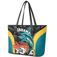 Bahamas Basketball Leather Tote Bag Team Bahamas Come On