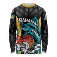 Bahamas Basketball Custom Long Sleeve Shirt Team Bahamas Come On