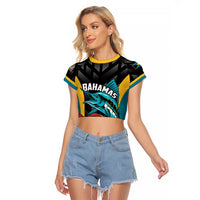 Bahamas Basketball Custom Raglan Cropped T Shirt Team Bahamas Come On