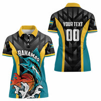 Bahamas Basketball Custom Women Polo Shirt Team Bahamas Come On
