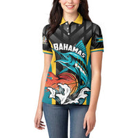 Bahamas Basketball Custom Women Polo Shirt Team Bahamas Come On