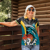 Bahamas Basketball Custom Women Polo Shirt Team Bahamas Come On