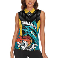 Bahamas Basketball Custom Women Sleeveless Polo Shirt Team Bahamas Come On