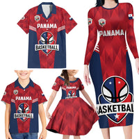 Panama Basketball Custom Family Matching Long Sleeve Bodycon Dress and Hawaiian Shirt Panama Go Champion