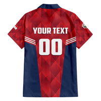 Panama Basketball Custom Family Matching Off The Shoulder Long Sleeve Dress and Hawaiian Shirt Panama Go Champion