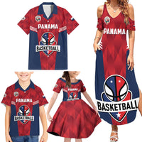 Panama Basketball Custom Family Matching Summer Maxi Dress and Hawaiian Shirt Panama Go Champion