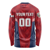 Panama Basketball Custom Long Sleeve Shirt Panama Go Champion