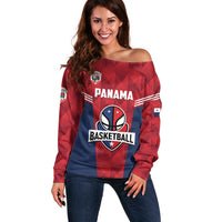 Panama Basketball Custom Off Shoulder Sweater Panama Go Champion