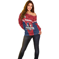Panama Basketball Custom Off Shoulder Sweater Panama Go Champion