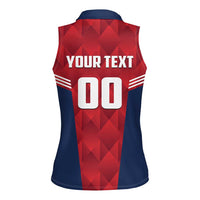 Panama Basketball Custom Women Sleeveless Polo Shirt Panama Go Champion