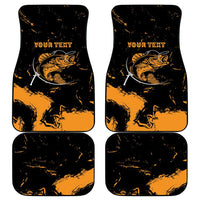 Personalized Fishing Solves Most of My Problems Car Mats Grunge Style