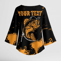 Personalized Fishing Solves Most of My Problems Kimono Sleeve Blouse Grunge Style