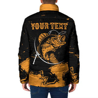 Personalized Fishing Solves Most of My Problems Padded Jacket Grunge Style