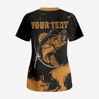 Personalized Fishing Solves Most of My Problems Scrub Top Grunge Style