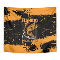 Fishing Solves Most of My Problems Tapestry Grunge Style
