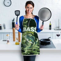 Bass Fishing Camouflage Apron Zipper Stylized