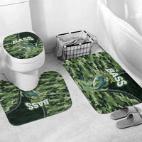 Bass Fishing Camouflage Bathroom Set Zipper Stylized