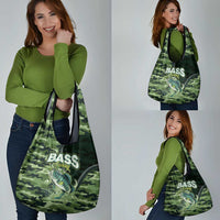 Bass Fishing Camouflage Grocery Bag Zipper Stylized