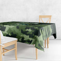 Bass Fishing Camouflage Tablecloth Zipper Stylized