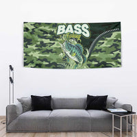 Bass Fishing Camouflage Tapestry Zipper Stylized