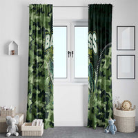 Bass Fishing Camouflage Window Curtain Zipper Stylized